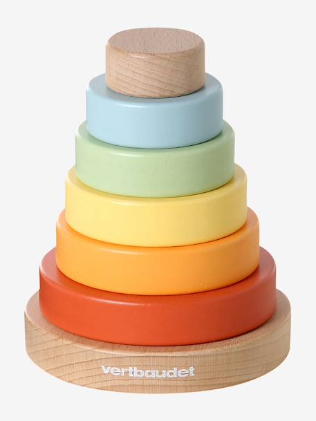 Coffret 5 jouets d’éveil bois FSC® multicolore - vertbaudet enfant 