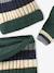Tricolour Set for Boys: Beanie + Snood + Mittens/Gloves green+night blue - vertbaudet enfant 