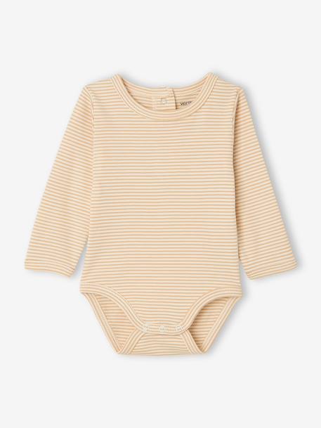 Dungarees and bodysuit set for baby vanilla - vertbaudet enfant 