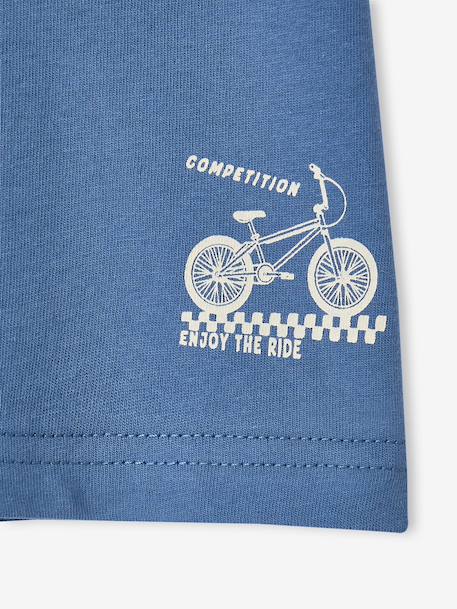 Pack of 3 short-sleeved t-shirts almond green+caramel+navy blue+pecan nut+petrol blue+sage green - vertbaudet enfant 