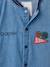 customisable school smock for boys denim blue - vertbaudet enfant 