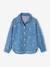 Embroidered Long-sleeved shirt for girls denim blue - vertbaudet enfant 