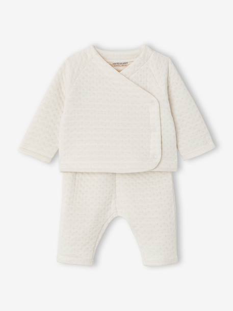 Ensemble naissance garçon personnalisable écru - vertbaudet enfant 