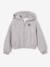 Zip-up hooded sweatshirt for girls marl grey - vertbaudet enfant 