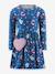 Happy Girls alphabet-print jersey dress with bag for girls medium blue - vertbaudet enfant 