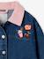 Denim jacket with corduroy collar for girls medium blue - vertbaudet enfant 
