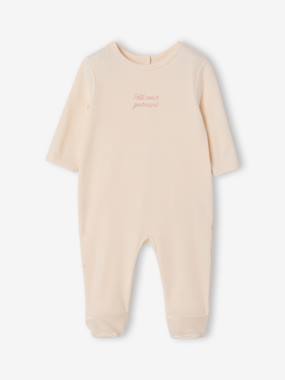 -Pack of 3 baby sleepsuits with back opening