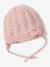 Baby knit hat, snood and mittens set rosy - vertbaudet enfant 