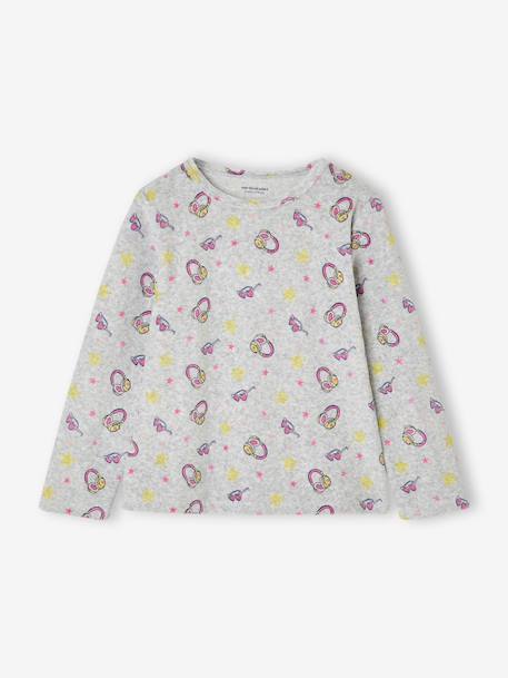Lot de 2 pyjamas fille longs gris chiné - vertbaudet enfant 