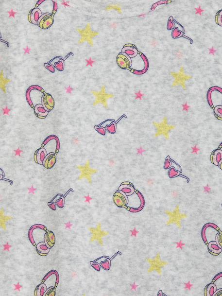 Pack of 2 long pyjamas for girls marl grey - vertbaudet enfant 