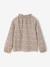Fancy Top, Elasticated Ruffled Neckline, for Girls ecru+navy blue+vanilla - vertbaudet enfant 