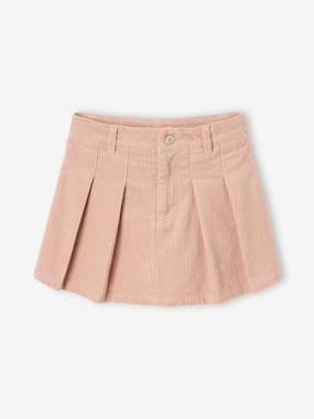 -Jupe short fille plissée