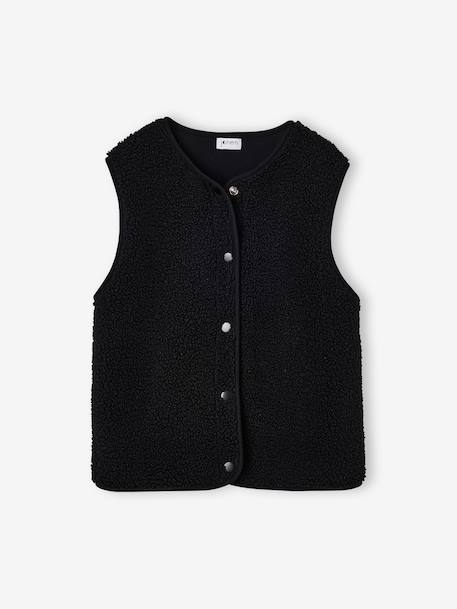 Veste sans manches chocolat+noir+sable - vertbaudet enfant 
