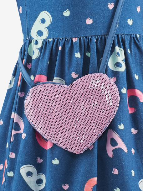 Robe avec lettres et sac fille Happy Girls bleu moyen - vertbaudet enfant 