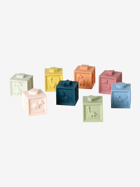 Coffret 5 jouets d’éveil bois FSC® multicolore - vertbaudet enfant 