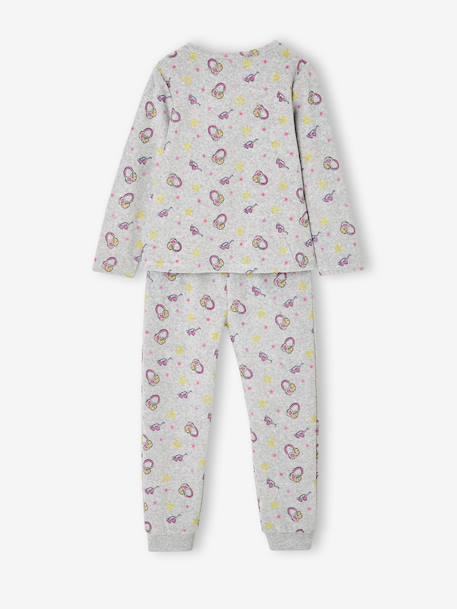 Pack of 2 long pyjamas for girls marl grey - vertbaudet enfant 