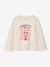 Long-sleeved T-shirt for girls ecru - vertbaudet enfant 