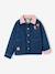 Denim jacket with corduroy collar for girls medium blue - vertbaudet enfant 