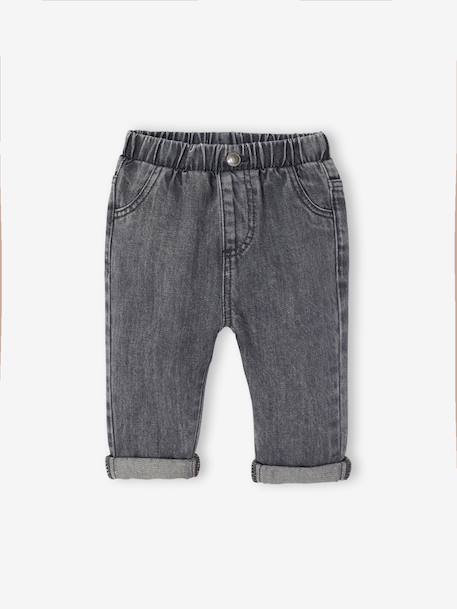 Jean denim bébé denim brut+denim gris - vertbaudet enfant 