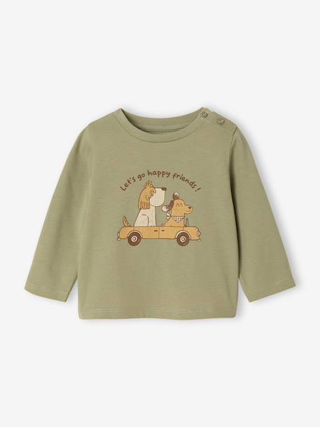 Stylish Top for Baby Boys aqua green+ecru+pistachio+vanilla - vertbaudet enfant 