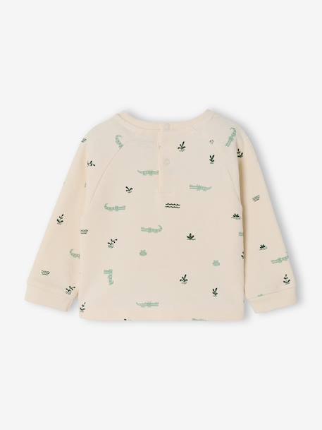 Long-sleeved T-shirt for baby grey blue+vanilla - vertbaudet enfant 