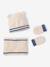 Baby knit hat, snood and mittens set ecru - vertbaudet enfant 