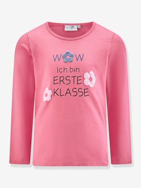 -Happy Girls long-sleeved T-shirt with 'first class' print for girls
