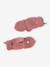 3-piece knit hat, snood and mittens set for girls rose - vertbaudet enfant 