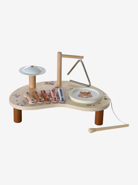 Musical Activity Table in FSC® Wood, Tanzania rose+wood - vertbaudet enfant 