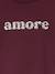 Oversized Leopard Print Slogan Sweatshirt for Girls, JONEN anthracite+bordeaux red - vertbaudet enfant 
