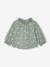 Long-sleeved T-shirt for baby girls sage green+vanilla - vertbaudet enfant 