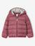 Lightweight hooded puffer jacket for girls grey green+lilac+navy blue+plum+rose - vertbaudet enfant 