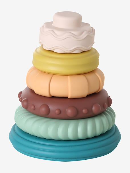 Coffret 6 jouets d’éveil bois FSC® multicolore - vertbaudet enfant 