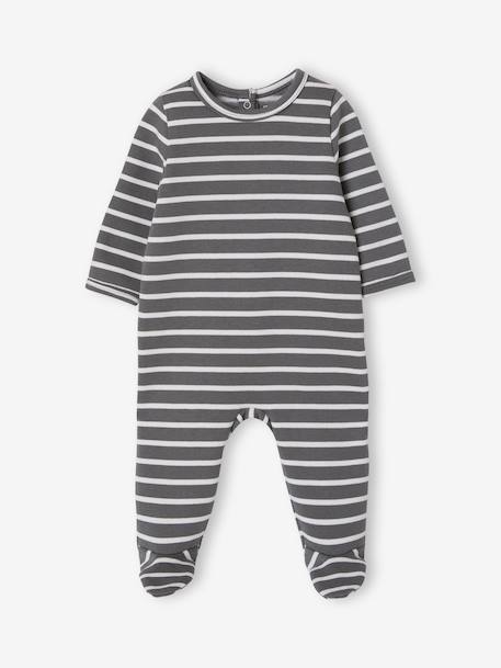 Pack of 2 baby sleepsuits with back opening vanilla - vertbaudet enfant 