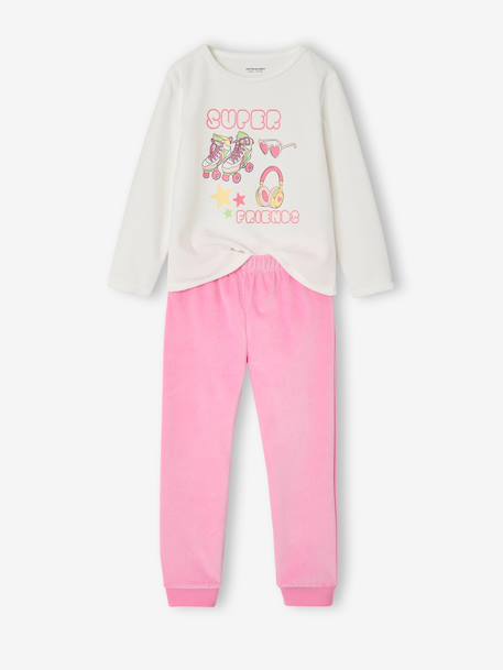 Pack of 2 long pyjamas for girls marl grey - vertbaudet enfant 