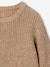 Round-neck jumper for boys marl beige - vertbaudet enfant 