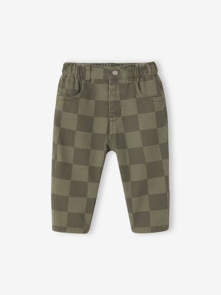 Trousers for baby khaki - vertbaudet enfant 