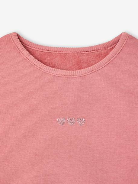 T-shirt manches longues fille blush+vanille - vertbaudet enfant 