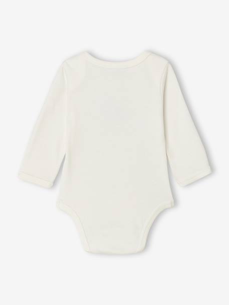 Pack of 3 long-sleeved bodysuits for baby hazel - vertbaudet enfant 