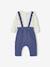 Ensemble body et pantalon bébé bleu moyen - vertbaudet enfant 