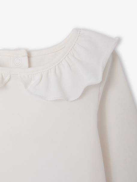 Pack of 2 newborn long-sleeved bodysuits with frilled collar pale pink - vertbaudet enfant 