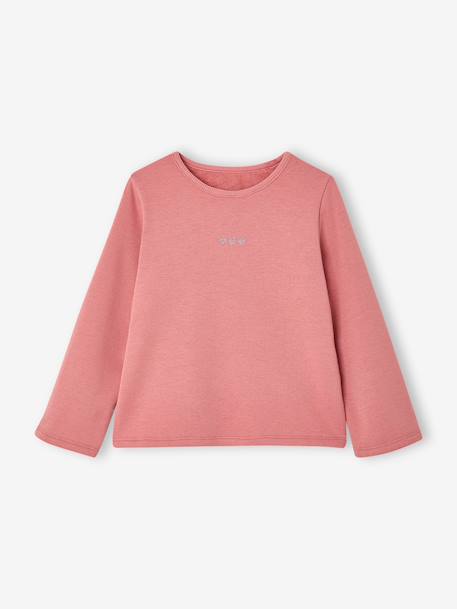 T-shirt manches longues fille blush+vanille - vertbaudet enfant 