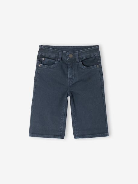 Boy's 5-pocket bermuda shorts navy blue - vertbaudet enfant 