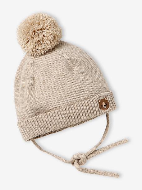 Baby hat, snood and mittens set beige - vertbaudet enfant 