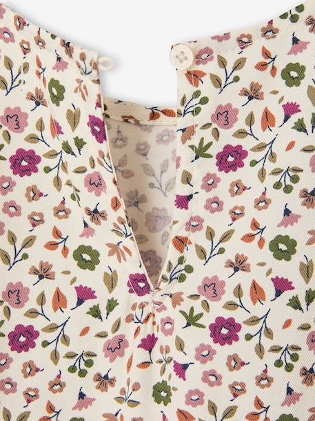 Short long-sleeved dress for girls ivory+vanilla - vertbaudet enfant 