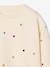 Long-sleeved sweatshirt for girls ecru+pale pink - vertbaudet enfant 