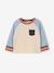 Long-sleeved T-shirt for baby grey blue+vanilla - vertbaudet enfant 