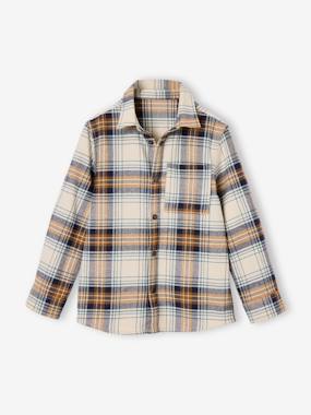 Garçon-Chemise à carreaux en flanelle garçon