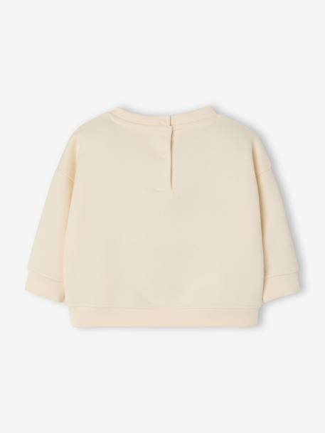 Sweatshirt for baby ecru - vertbaudet enfant 
