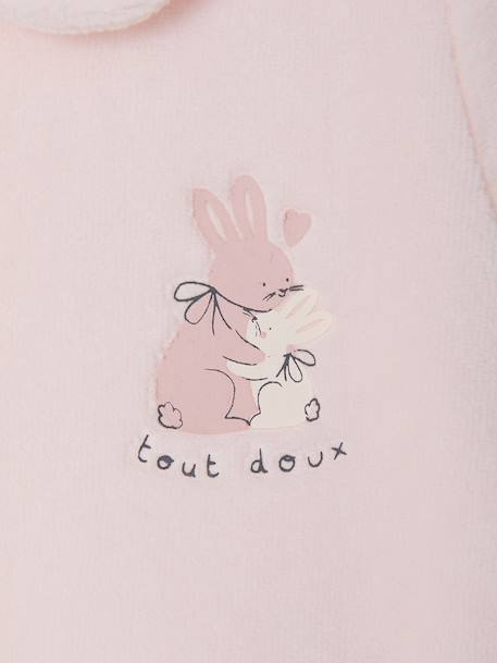 Pack of 2 baby sleepsuits with front opening cappuccino+pale pink+sage green - vertbaudet enfant 